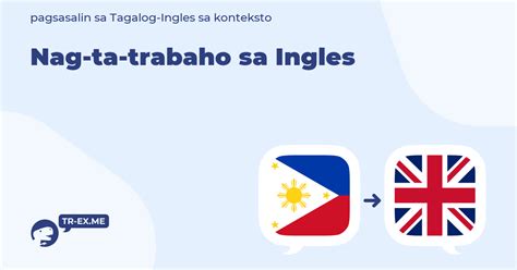 Translate from Filipino. . Trabaho in english